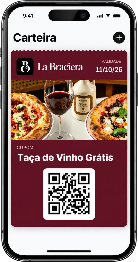 Welcome coupon in the digital wallet